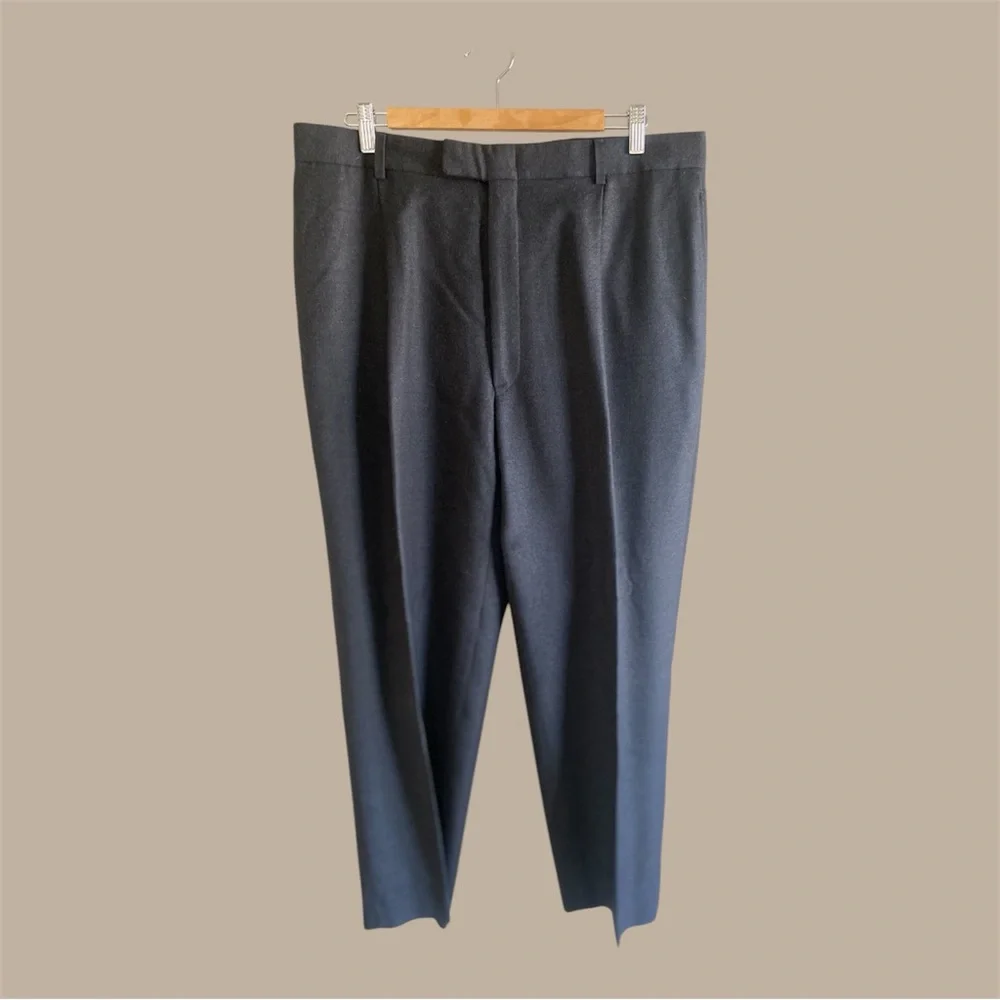 Keneth Cole‎ NY Men’s Suit 2 Piece Dark Gray Jacket 44L Pants 38X29 Flat Front